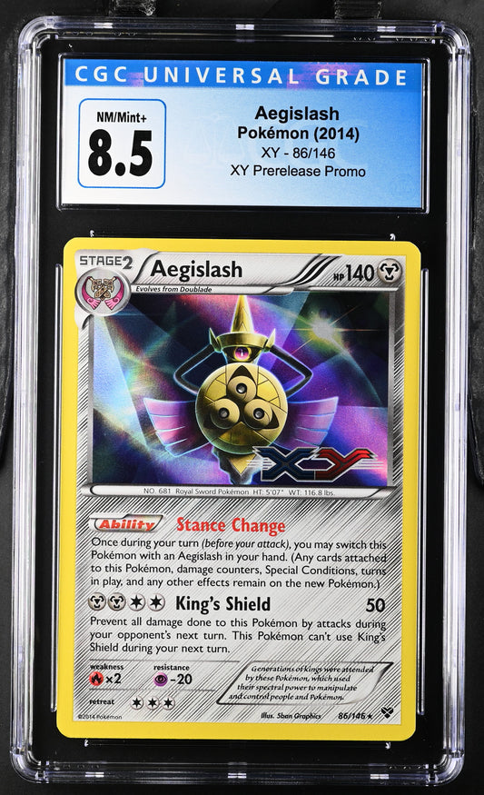 Pokemon - Aegislash - XY Prerelease Promo - CGC 8.5