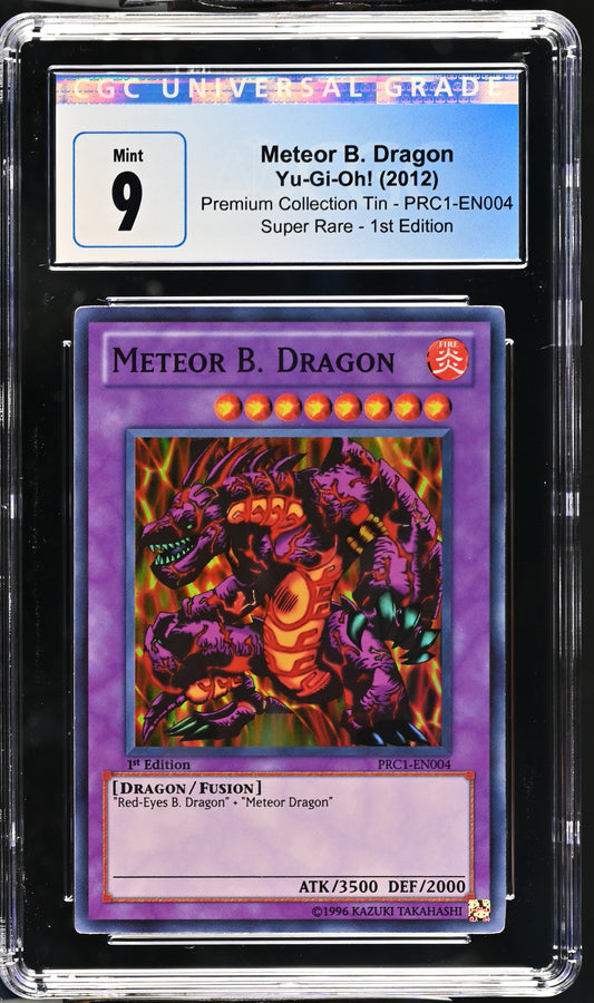 Yugioh - Meteor B. Dragon - PRC1 - 1st Edition - Super Rare - CGC 9