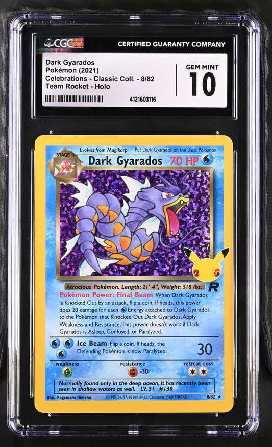 Pokemon - Dark Gyarados - Celebrations - Classic Collection - CGC 10