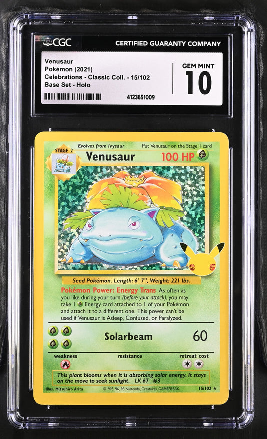 Pokemon - Venusaur - Celebrations - Classic Collection - CGC 10