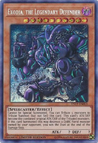 Yugioh - Exodia, the Legendary Defender - Limited Edition - Prismatic Secret Rare - NM