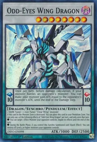 Yugioh - Odd-Eyes Wing Dragon - 1st Edition - Super Rare - NM