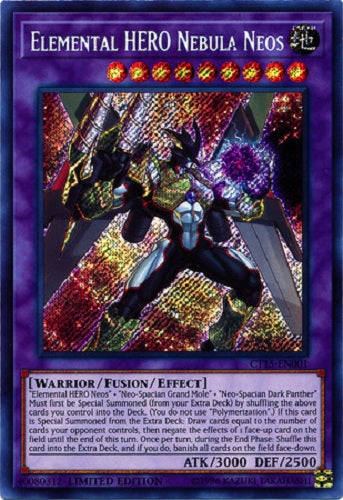 Yugioh - Elemental HERO Nebula Neos - 1st Edition - Secret Rare - NM