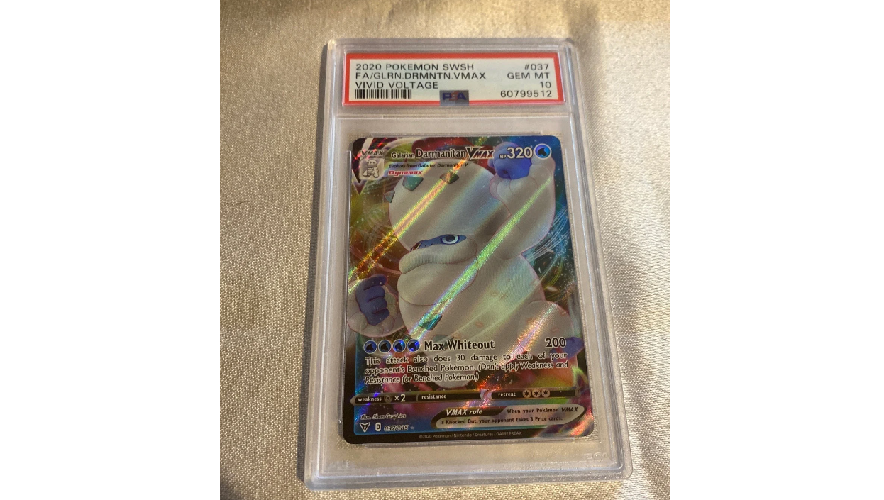 Pokemon - Galarian Darmanitan VMAX - Full Art - Vivid Voltage - PSA 10