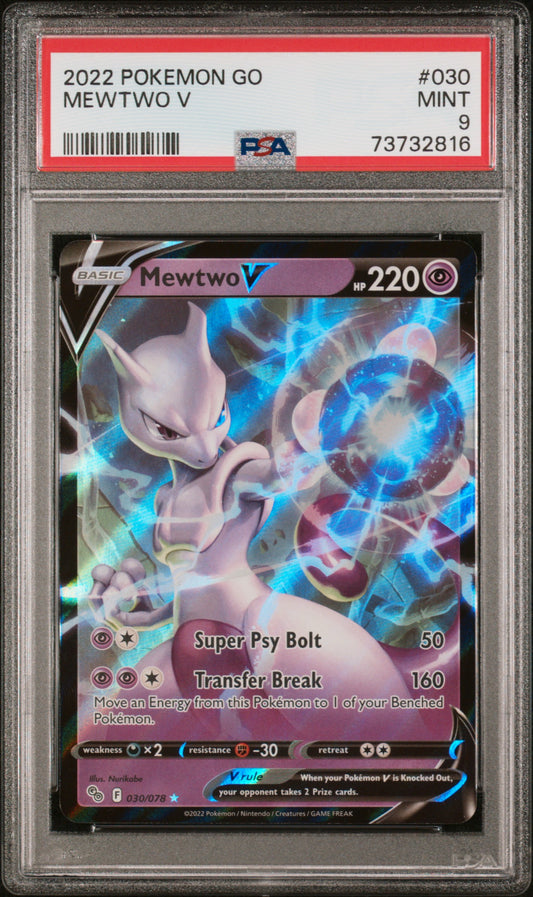 Pokemon - Mewtwo V - Pokemon Go - PSA 9